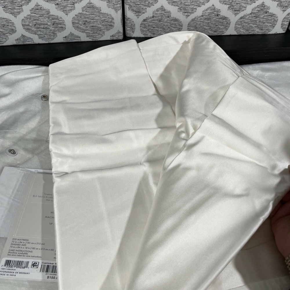 NWT [ California King ] Bedskirt for Hotel Collection‎ Hydrangea - Picture 8 of 9